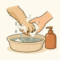 Soap and water, every walk